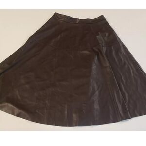 Women's brown Shein faux leather skirt size L